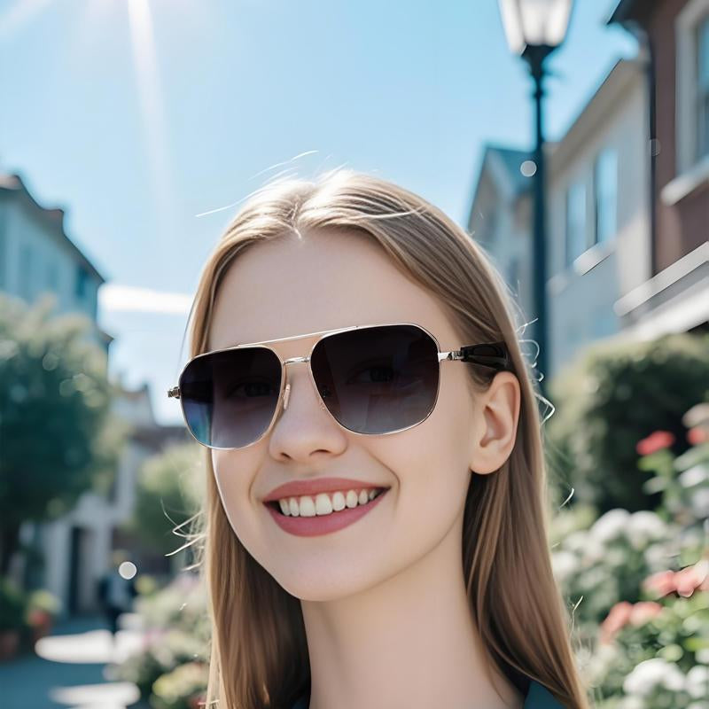 2025 Smart Glasses, Gradient Sunglasses for Men＆Women, Wireless Bluetooth Eyewear, HD Calls/Uv Protection/Wake-Up Voice/Listening to Music, Mother's Day and Father's Day