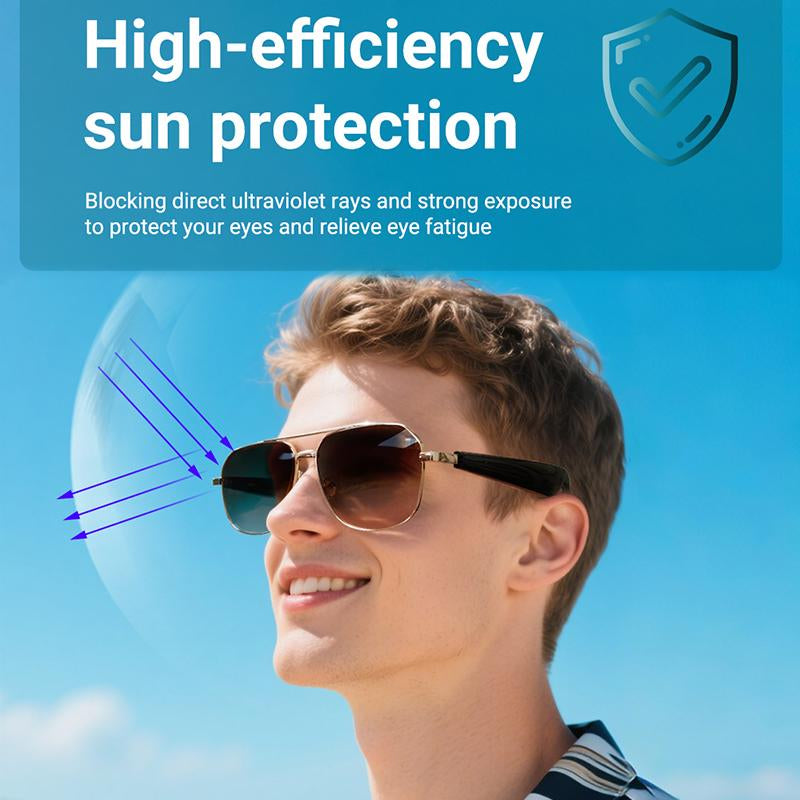 2025 Smart Glasses, Gradient Sunglasses for Men＆Women, Wireless Bluetooth Eyewear, HD Calls/Uv Protection/Wake-Up Voice/Listening to Music, Mother's Day and Father's Day