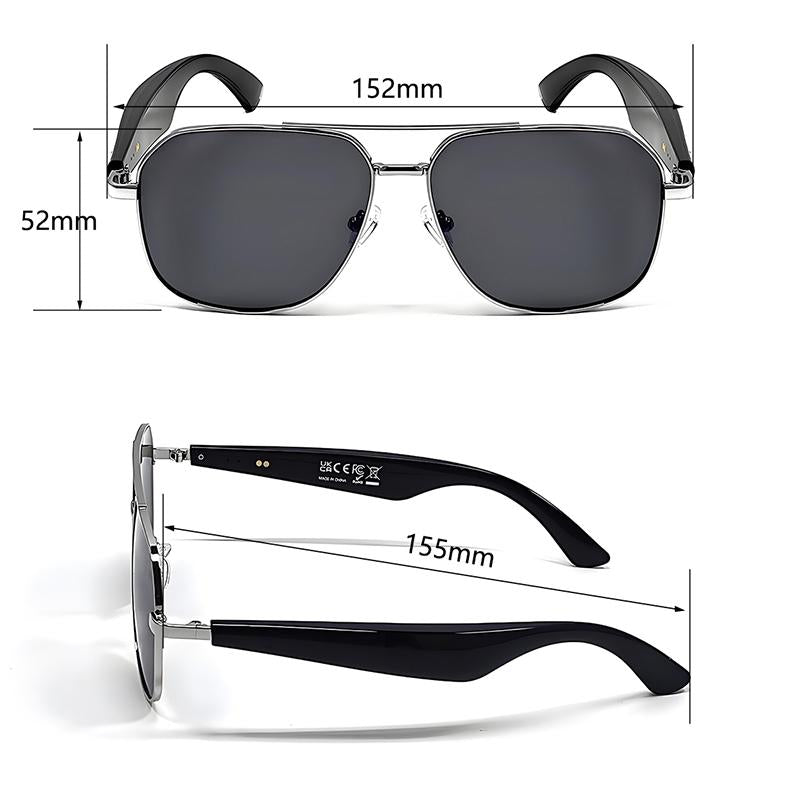 2025 Smart Glasses, Gradient Sunglasses for Men＆Women, Wireless Bluetooth Eyewear, HD Calls/Uv Protection/Wake-Up Voice/Listening to Music, Mother's Day and Father's Day