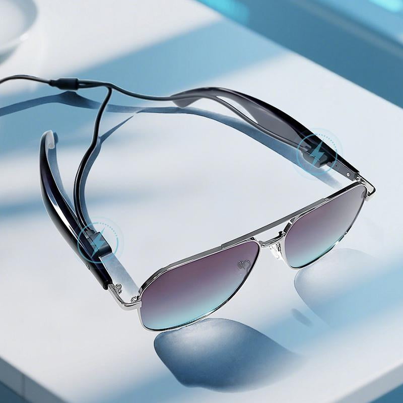 2025 Smart Glasses, Gradient Sunglasses for Men＆Women, Wireless Bluetooth Eyewear, HD Calls/Uv Protection/Wake-Up Voice/Listening to Music, Mother's Day and Father's Day