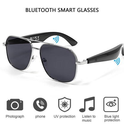 2025 Smart Glasses, Gradient Sunglasses for Men＆Women, Wireless Bluetooth Eyewear, HD Calls/Uv Protection/Wake-Up Voice/Listening to Music, Mother's Day and Father's Day